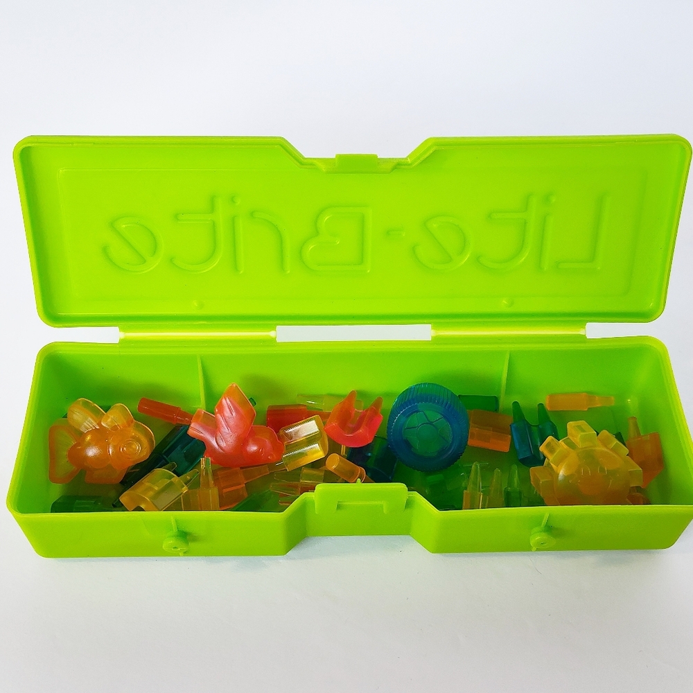 Lite-Brite Green Storage Container  For Magic Screen Version- Multiple Pegs